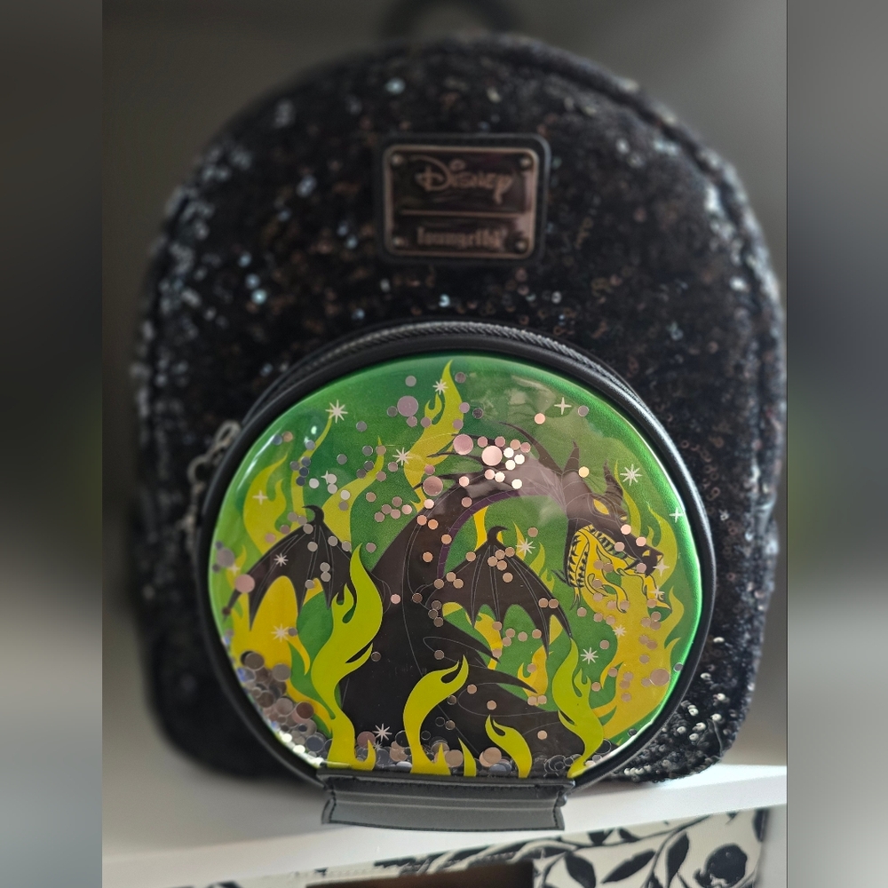 Loungefly Black Backpack with Yellow Accents